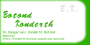 botond konderth business card